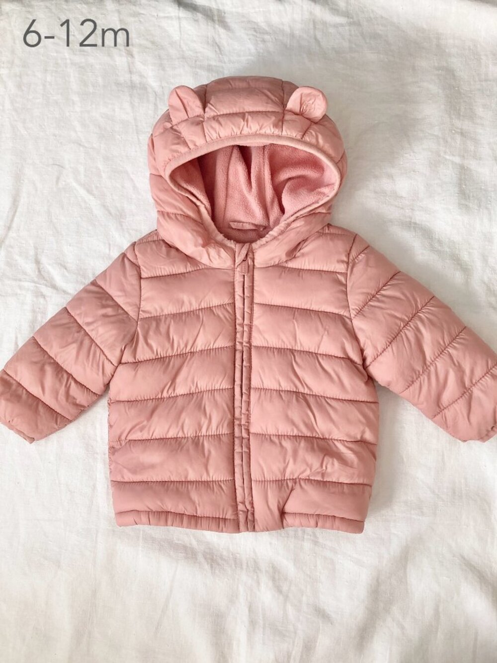 🪴5/$30 Old Navy 6-12 Months Baby Pink Puffer Jacket Fall Winter Balletcore